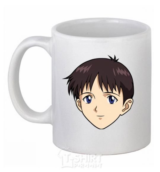 Ceramic mug Evangelion Sinzdi White фото