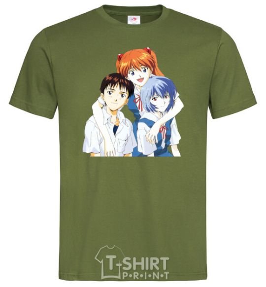 Men's T-Shirt Asuka Shinji Rei millennial-khaki фото
