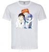 Men's T-Shirt Asuka Shinji Rei White фото