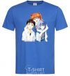 Men's T-Shirt Asuka Shinji Rei royal-blue фото
