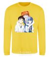 Sweatshirt Asuka Shinji Rei yellow фото