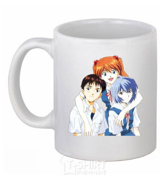 Ceramic mug Asuka Shinji Rei White фото