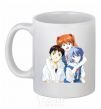 Ceramic mug Asuka Shinji Rei White фото