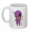 Ceramic mug Evangelion robot anime White фото