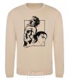 Sweatshirt Eren Yaeger Attack of the Titans sand фото