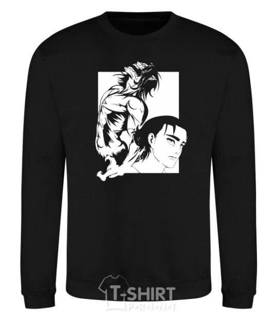 Sweatshirt Eren Yaeger Attack of the Titans black фото