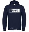 Men`s hoodie Levi ackerman (white) navy-blue фото