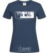 Women's T-shirt Levi ackerman (white) navy-blue фото