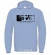 Men`s hoodie Levi ackerman (white) sky-blue фото