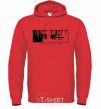 Men`s hoodie Levi ackerman (white) bright-red фото