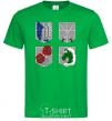 Men's T-Shirt Attack of the titans emblem kelly-green фото