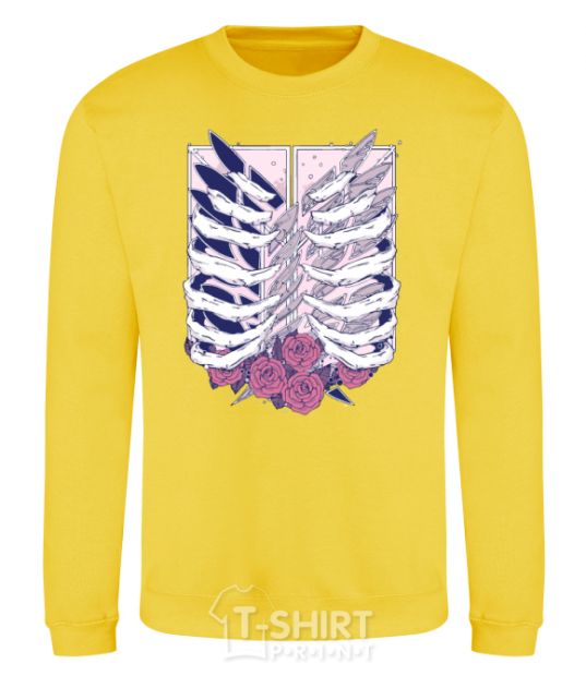 Sweatshirt Attack of the rib titans yellow фото