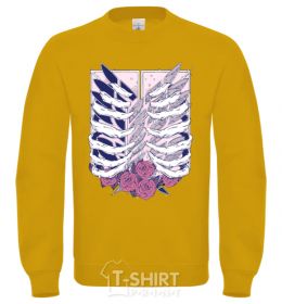 Sweatshirt Attack of the rib titans yellow фото