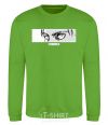 Sweatshirt The eyes of anime orchid-green фото