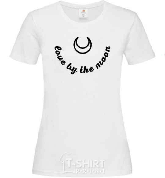 Женская футболка Love by the moon Белый фото