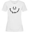Женская футболка Love by the moon Белый фото