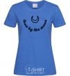 Женская футболка Love by the moon Ярко-синий фото