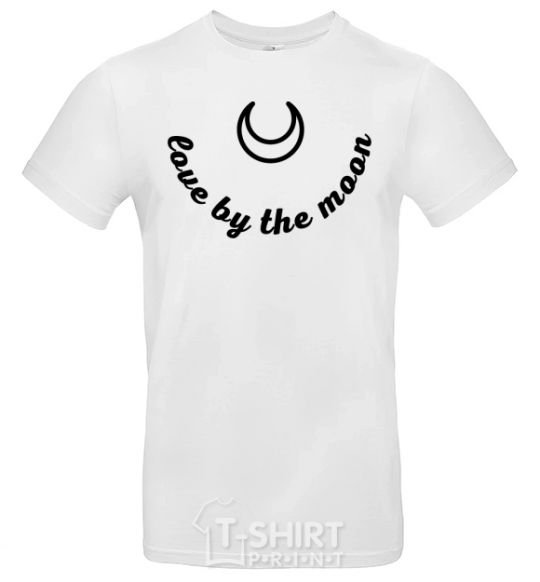 Мужская футболка Love by the moon Белый фото