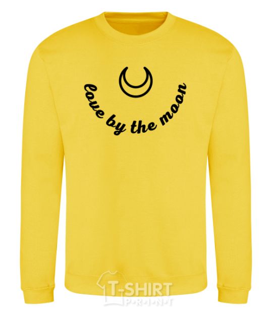 Sweatshirt Love by the moon yellow фото