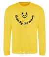 Sweatshirt Love by the moon yellow фото