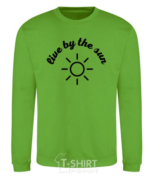 Sweatshirt Live by the sun steam room orchid-green фото