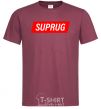 Men's T-Shirt SUPRUG burgundy фото