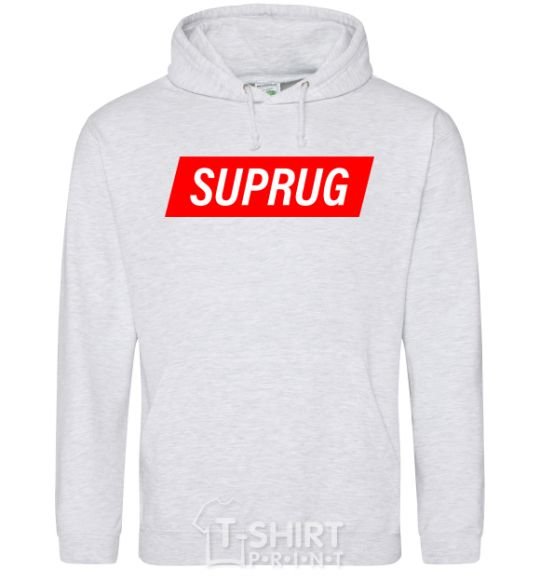 Men`s hoodie SUPRUG sport-grey фото