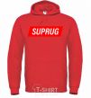 Men`s hoodie SUPRUG bright-red фото