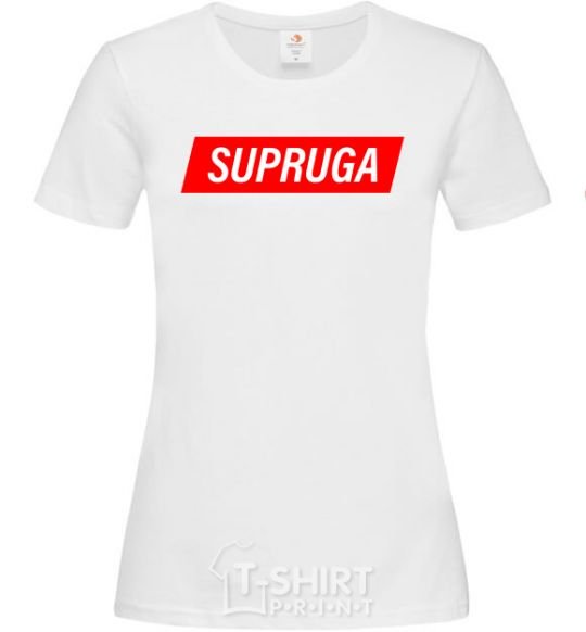 Women's T-shirt SUPRUGA White фото