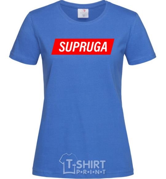 Women's T-shirt SUPRUGA royal-blue фото