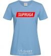 Women's T-shirt SUPRUGA sky-blue фото