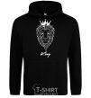 Men`s hoodie The lion is King King black фото
