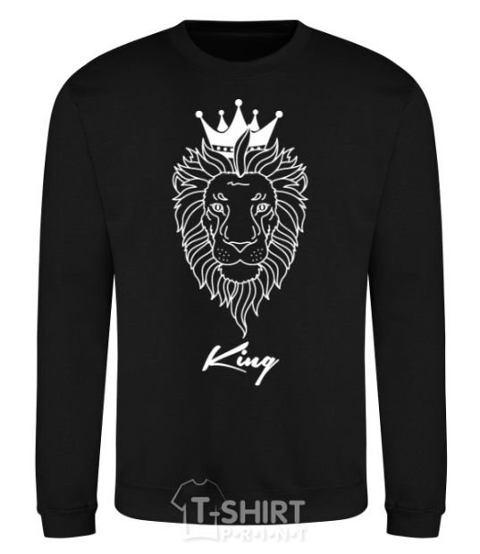 Sweatshirt The lion is King King black фото