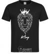 Men's T-Shirt The lion is King King black фото