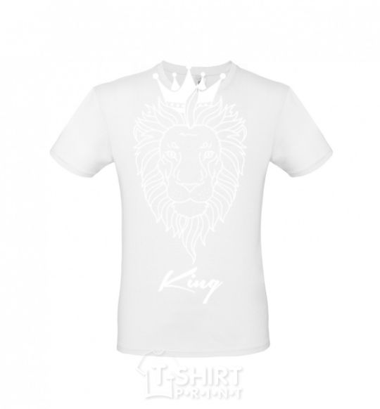 Men's T-Shirt The lion is King King White фото