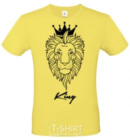 Men's T-Shirt The lion is King King cornsilk фото