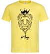 Men's T-Shirt The lion is King King cornsilk фото