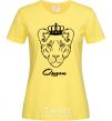 Женская футболка Львица королева Queen Лимонный фото