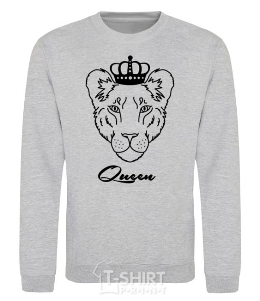 Sweatshirt Lioness queen queen queen sport-grey фото