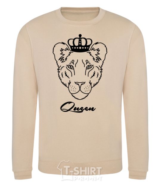 Sweatshirt Lioness queen queen queen sand фото