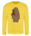 Sweatshirt We're regular grizzly bear ice cream bears yellow фото