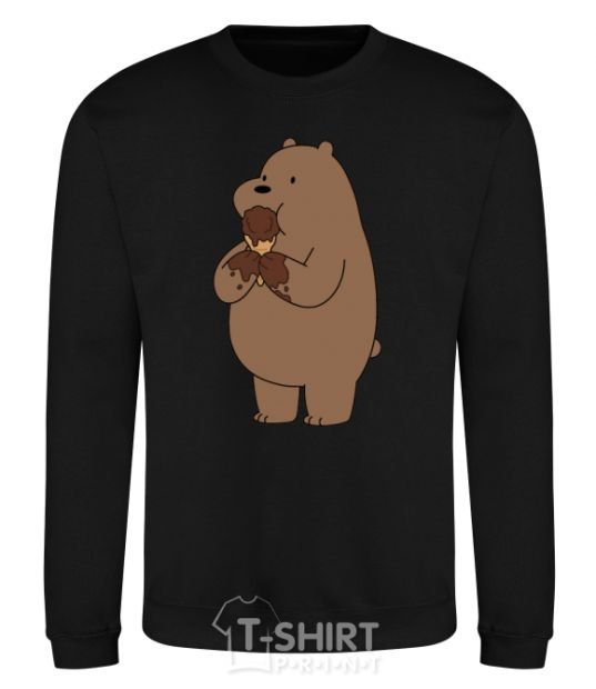 Sweatshirt We're regular grizzly bear ice cream bears black фото