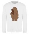 Sweatshirt We're regular grizzly bear ice cream bears White фото