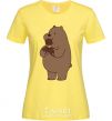 Женская футболка Мы обычные медведи гризли мишка мороженое Лимонный фото