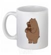Ceramic mug We're regular grizzly bear ice cream bears White фото