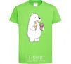 Kids T-shirt We're regular polar bear ice cream bears orchid-green фото