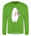 Sweatshirt We're regular polar bear ice cream bears orchid-green фото