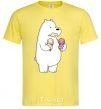 Men's T-Shirt We're regular polar bear ice cream bears cornsilk фото