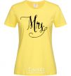 Women's T-shirt Paired mrs monogram cornsilk фото