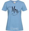 Women's T-shirt Paired mrs monogram sky-blue фото